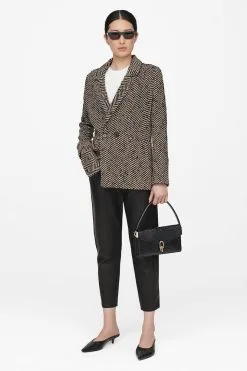 ANINE BING Blazer FISHBONE -Vêtements Soldes Boutique anine bing blazer fishbone 2