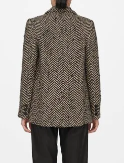 ANINE BING Blazer FISHBONE -Vêtements Soldes Boutique anine bing blazer fishbone 4