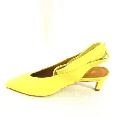Forte_forte Escarpins JAUNE NEON -Vêtements Soldes Boutique forteforte bottines ajourees 3