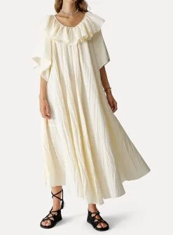 Forte_forte Robe Crinkled -Vêtements Soldes Boutique forteforte robe crinkled 2