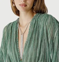 Forte_forte Top Lurex Pliss' -Vêtements Soldes Boutique forteforte top lurex pliss 1 4