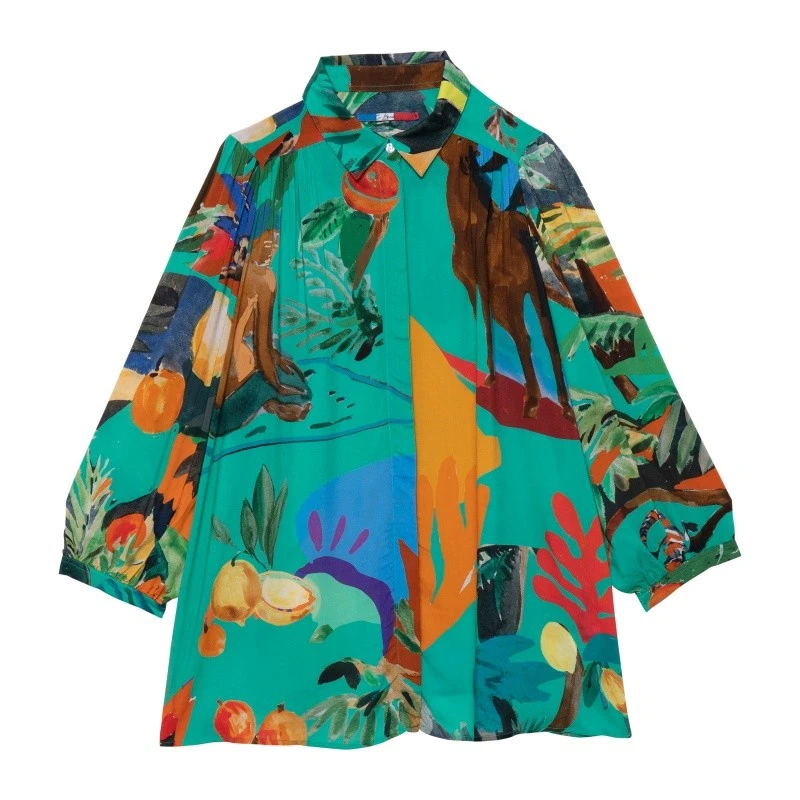 G.KERO Blouse PARAISO VERDE 1 G.KERO Blouse PARAISO VERDE