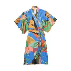 G.KERO Kimono DANCING WOOD BLUE