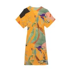 G.KERO Robe DANCING WOOD ORANGE -Vêtements Soldes Boutique gkero robe dancing wood orange 2