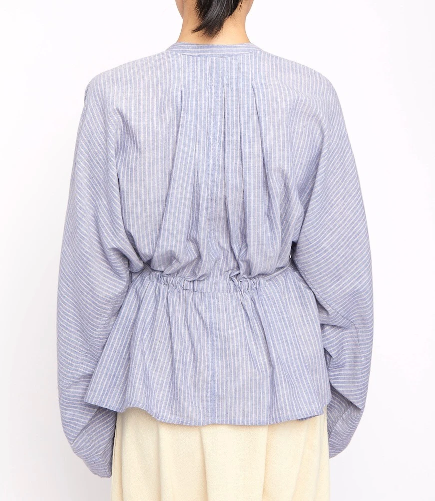 LAURENCE BRAS Blouse FER Blue 2 LAURENCE BRAS Blouse FER Blue – Image 2