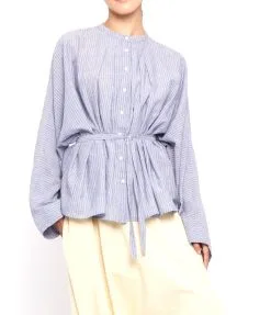 LAURENCE BRAS Blouse FER Blue 5 LAURENCE BRAS Blouse FER Blue -Vêtements Soldes Boutique laurence bras blouse fer blue 2