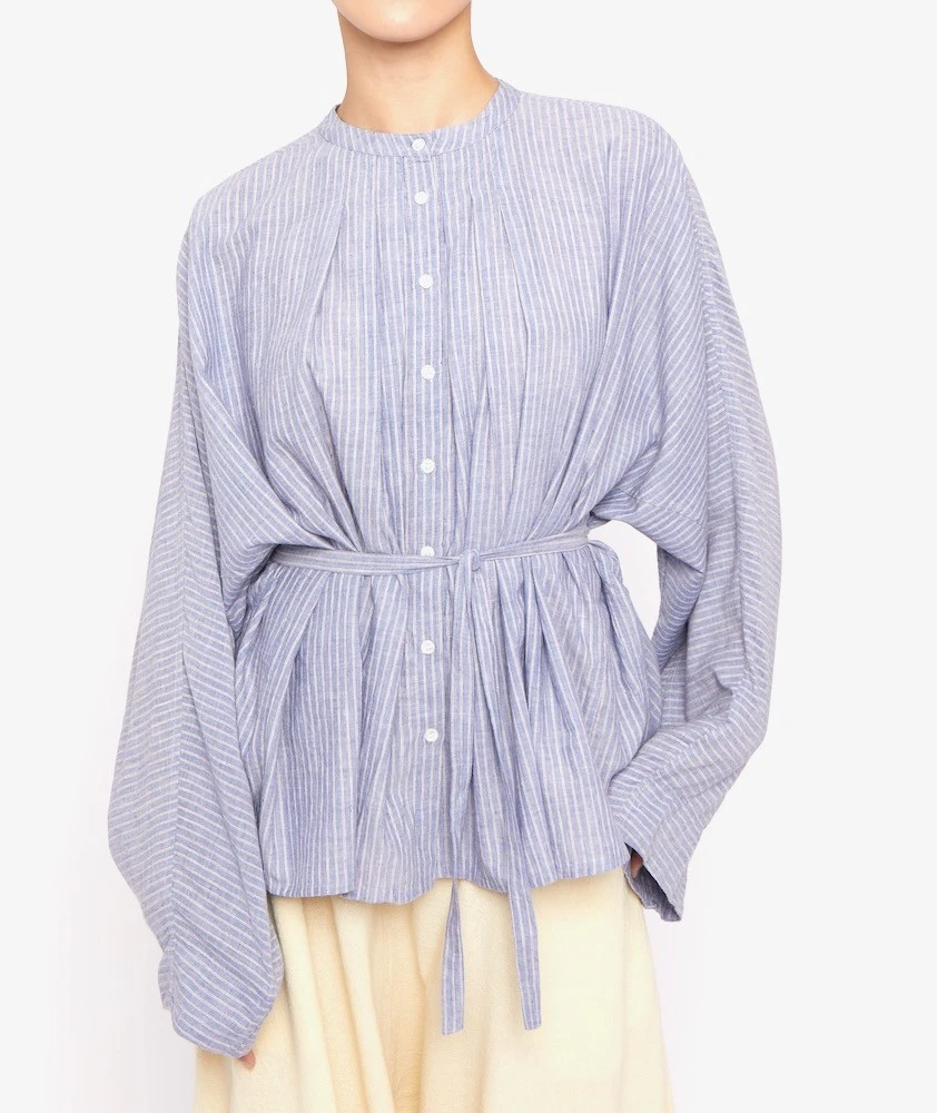 LAURENCE BRAS Blouse FER Blue 1 LAURENCE BRAS Blouse FER Blue