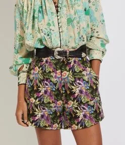 LAURENCE BRAS Short PICKLE Black Print -Vêtements Soldes Boutique laurence bras gilet gita bis 3