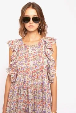 LAURENCE BRAS Robe FILLETTE Purple -Vêtements Soldes Boutique laurence bras robe fillette purple 2