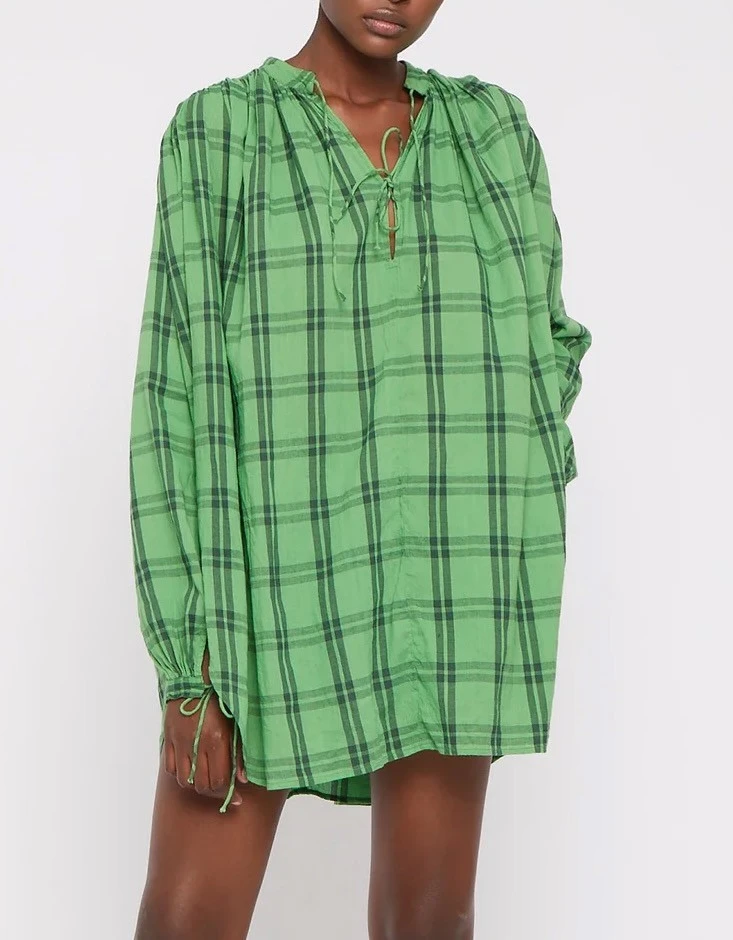 LAURENCE BRAS Robe MINI NEW CIGAR Green 2 LAURENCE BRAS Robe MINI NEW CIGAR Green – Image 2