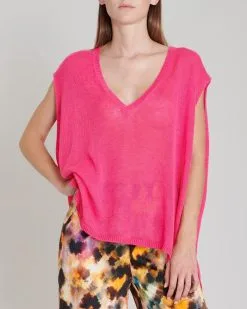 MAEVY Top SABLE BARBIE -Vêtements Soldes Boutique maevy top sable barbie 1