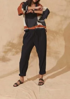 MARE DI LATTE Pantalon ANGIE ANIS -Vêtements Soldes Boutique mare di latte pantalon angie anis 2