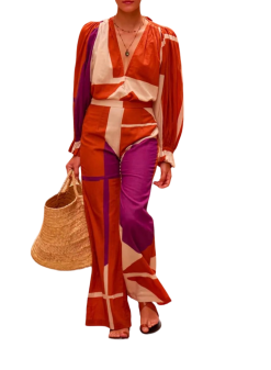 MARE DI LATTE Pantalon ERIKA PLUMCOMBO