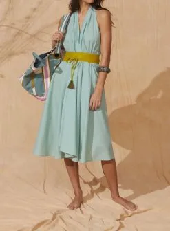 MARE DI LATTE Paréo Malin ALINE LAGON -Vêtements Soldes Boutique mare di latte pareo malin aline 2