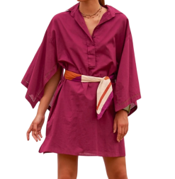MARE DI LATTE Robe ALABAMA DARK PURPLE