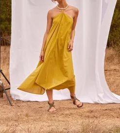 MARE DI LATTE Robe IVINA ANIS -Vêtements Soldes Boutique mare di latte robe ivina anis 2