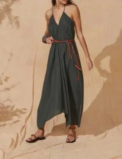 MARE DI LATTE Robe IVINA ARDOISE -Vêtements Soldes Boutique mare di latte robe ivina ardoise 4