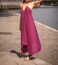 MARE DI LATTE Robe IVINA DARK PURPLE -Vêtements Soldes Boutique mare di latte robe ivina dark purple 2