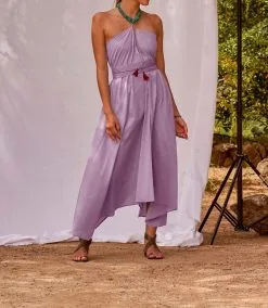 MARE DI LATTE Robe IVINA MAUVE MIST -Vêtements Soldes Boutique mare di latte robe ivina mauve mist 1