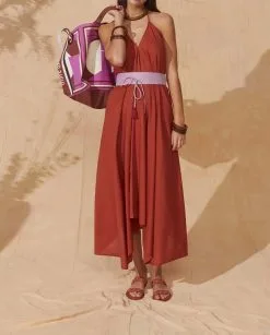 MARE DI LATTE Robe IVINA POTTER CLAY -Vêtements Soldes Boutique mare di latte robe ivina potter clay 2