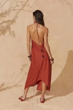 MARE DI LATTE Robe IVINA POTTER CLAY -Vêtements Soldes Boutique mare di latte robe ivina potter clay 3