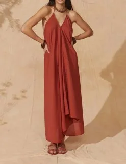 MARE DI LATTE Robe IVINA POTTER CLAY -Vêtements Soldes Boutique mare di latte robe ivina potter clay 4