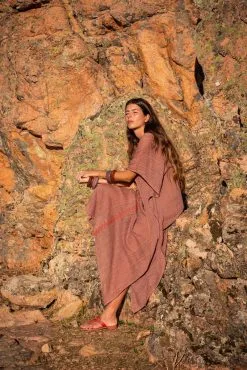 MARE DI LATTE Robe Poncho RAFAELE -Vêtements Soldes Boutique mare di latte robe poncho dana 4