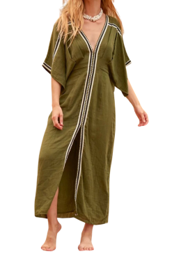 MARE DI LATTE Robe SOUANE Olive Green