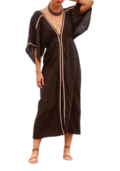 MARE DI LATTE Robe SOUANE BLACK