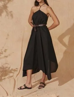 MARE DI LATTE Robe IVINA BLACK -Vêtements Soldes Boutique mare di latte robe tabata 5