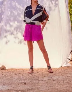 MARE DI LATTE Top DIVYA BLACK COMBO -Vêtements Soldes Boutique mare di latte top divya black combo 2