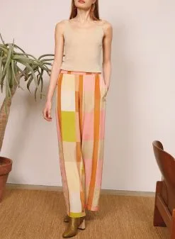 MOMONI Pantalon BACCARAT ROSA -Vêtements Soldes Boutique momoni pantalon baccarat 3