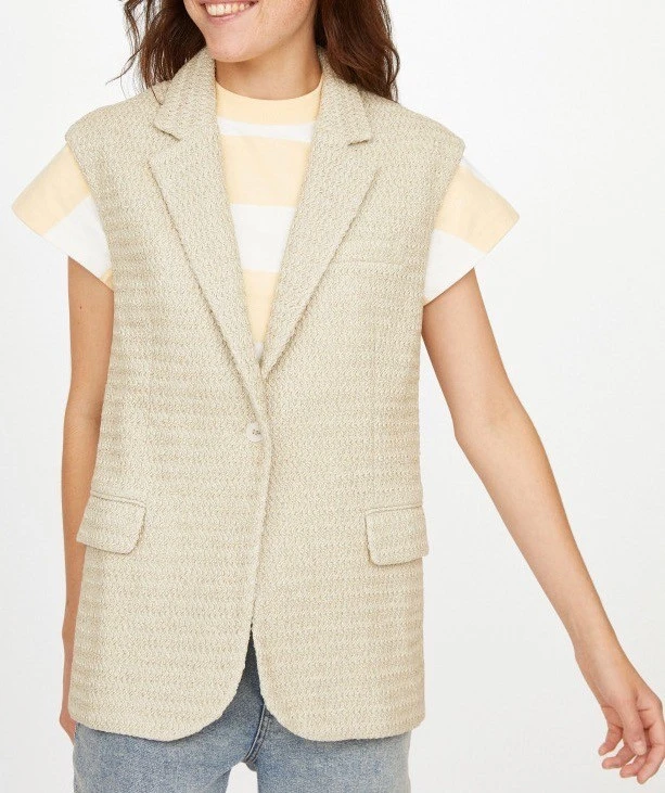 ROSEANNA Gilet KENT RAFIA 3 ROSEANNA Gilet KENT RAFIA – Image 3