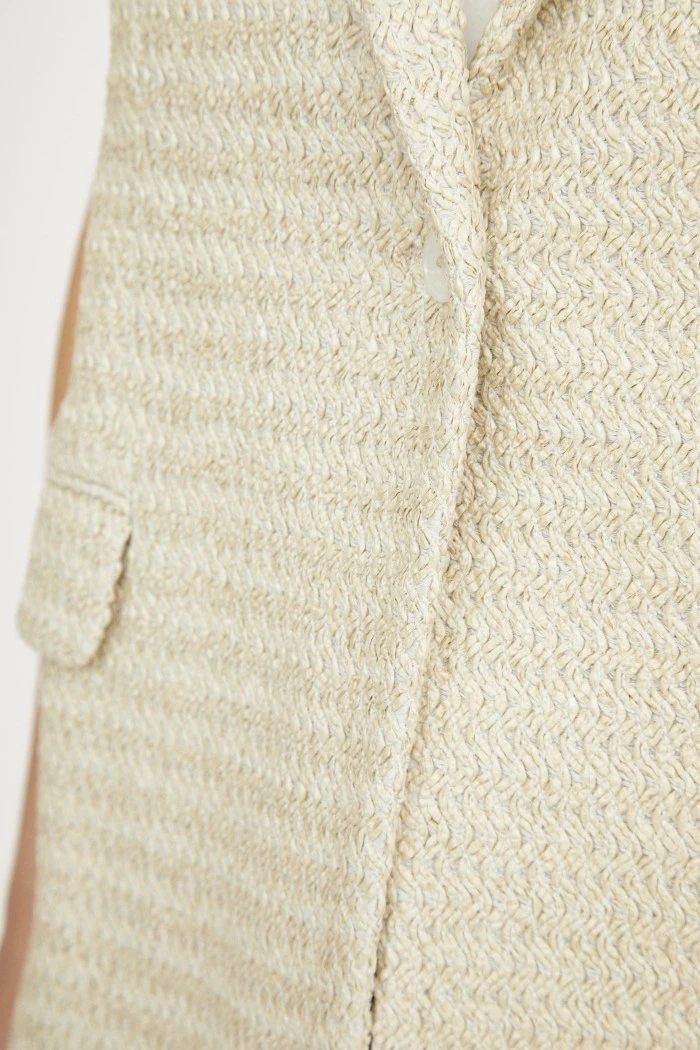 ROSEANNA Gilet KENT RAFIA 5 ROSEANNA Gilet KENT RAFIA – Image 5